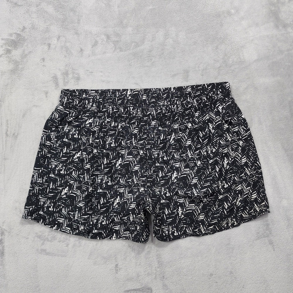 A.N.A A New Approach Shorts Womens PXL PETITE Black Geometric Essentials Pull On